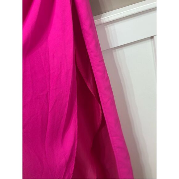 NWOT MORE TO COME Catalina Wrap Hot Pink Maxi Dress Women's Small - Picture 5 of 13